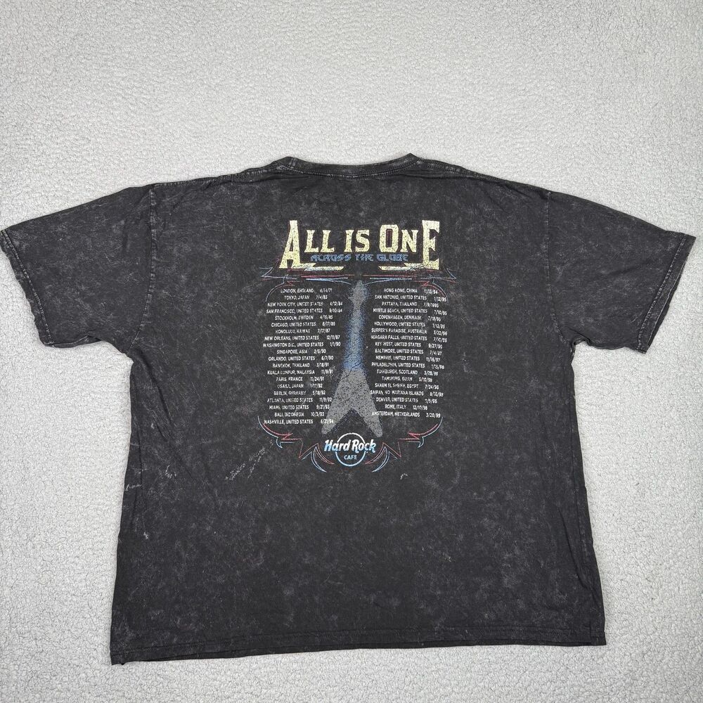 Hard Rock Cafe Shirt Mens XL Black Myrtle Beach World Tour Guitar Graphic Tee - Picture 3 of 9